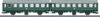 W441-43183  DB Pair of Passenger Cars, Type B3ygeb - 3-Rail Ready to Run -- German Federal Railroad DB (Era IV 1962, green, gray)