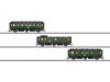 W441-43320  Bavarian 3-Car Passenger Set - 3-Rail - Ready to Run -- Royal Bavarian State Railroad K.Bay.Sts.B (Era I 1915; green, black)