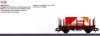 W441-44592  Type Kbs 442 Stake Flatcar - 3-Rail - Ready to Run - My World -- Wit