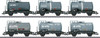 46436 Type Zs Tank Car 6-Pack - 3-Rail Ready to Run -- VTG (Era VI, Weathered, gray)