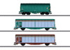 47871 2 Type Hbbillns Sliding-Wall Boxcars and Shimmns Tarp Car - 3-Rail, Ready