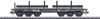 W441-48688  Type SSym 46 Heavy-Duty Flatcar w/Steel Billet Load - 3-Rail Ready to Run -- German Federal Railroad DB (Era III, gray)