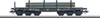 W441-48689  Type SSym 46 Heavy-Duty Flatcar w/Steel Slab Load - 3-Rail Ready to Run -- German Federal Railroad DB (Era III, gray)