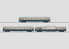 W441-58058  1962 Rheingold 3-Car Passenger Set w/Interior Lights & Detail - Ready to Run -- German Federal Railway EE (2 Type Avum 111 & Adum Dome; Era IV, blue, cream)