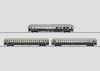 W441-58059  1962 Rheingold 3-Car Passenger Set w/Interior Lights & Detail - Ready to Run -- German Federal RR DB TEE, WR4um-62, Av4um-62 & Ap4um-62 (Era IV, blue, cream