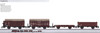 W441-58207  Freight Car Set pkg(4) -- German Federal Railroad (1 each: Gondola, Low Side Car, Stake Car, Boxcar)