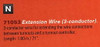 71053 My World Accessory -- 3-Conductor Extension Wire