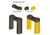 72221 Building Block Set for Elevated Railroad Grades - My World -- Kit - Compatible with Several Brands of Plastic Building Blocks
