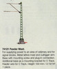 74121 Marklin HO Catenary -- Feeder Mast