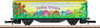 W441-80416  Modern Sliding-Wall Boxcar - Ready to Run - Packaged in a Basket -- 2016 Marklin Easter Car (yellow, green, pink)
