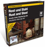 17ml Bottle Rust & Steel Model Color Paint Set (8 Colors & Pigment)
