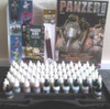 Panzer Aces Paint Set in Plastic Storage Case (72 Colors & Brushes)