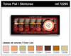 17ml Bottle Skin Tones Game Color Paint Set (8 Colors)