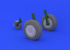 1/32 Aircraft- Ju88 Wheels Late for RVL (Photo-Etch & Resin)