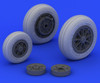 1/32 Aircraft- F104 Undercarriage Wheels Late for ITA (Resin)