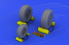 1/48 Aircraft- F22A Wheels for HSG (Photo-Etch & Resin)