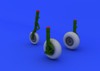 1/48 Aircraft- Me262 Wheels for TAM (Resin)