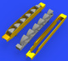 1/48 Aircraft- Bf109G6 Exhaust Stacks for TAM (Photo-Etch & Resin)