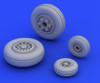 1/72 Aircraft- JAS39 Wheels for RVL (Resin)