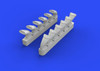 1/72 Aircraft- Spitfire Exhaust Stacks Fishtail for EDU (Resin)
