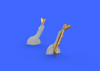 1/72 Aircraft- Spitfire Mk IX Legs for EDU (Bronze & Resin)