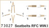 1/72 Aircraft- Seatbelts Super Fabric-Type RFC WWI (Painted)