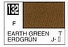 Solvent-Based Acrylic Flat Earth Green 10ml Bottle