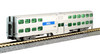 N Bi-Level Coach Chicago Metra #6192 w/Interior Lighting