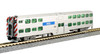 N Bi-Level Coach Chicago Metra #6193 w/Interior Lighting