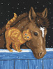 Pony & Kitten Paint by Number (9"x12")