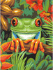 Tree Frog Paint by Number (9"x12")