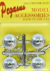 PGH-1012  1/24-1/25 Deep Dish Chrome Spoke Rims w/Knock Offs (4)