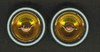PGH-1015  1/24-1/25 Deep Dish Gold Spoke Rims w/Knock Offs & Dunlop Rubber Tires (4)