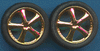 PGH-1264  1/24-1/25 Belagios Gold Rims w/Tires (4) (D)