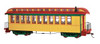 BAC26203  On30 Spectrum Covert Coach/Observation, Yellow/Red