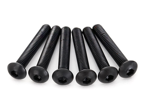 Screws, 4x22mm button-head machine (hex drive) (6)