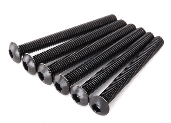 Screws, 3x27mm button-head machine (hex drive) (6)