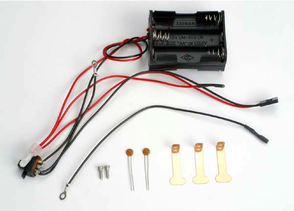 Battery holder, 6-cell (assembly includes: on/off switch/RTS contacts/ wires to RTS motor and to receiver ‚Äö√Ñ√∂‚àö‚Ä†‚àö‚àÇ‚Äö√†√∂‚Äö√¢‚Ä†battery in‚Äö√Ñ√∂‚àö‚Ä†‚àö‚àÇ‚Äö√†√∂¬¨¬Æ)