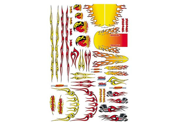 Decal sheet, Flames