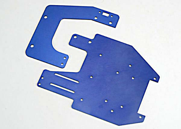 Chassis plates, T6 aluminum (front & rear)