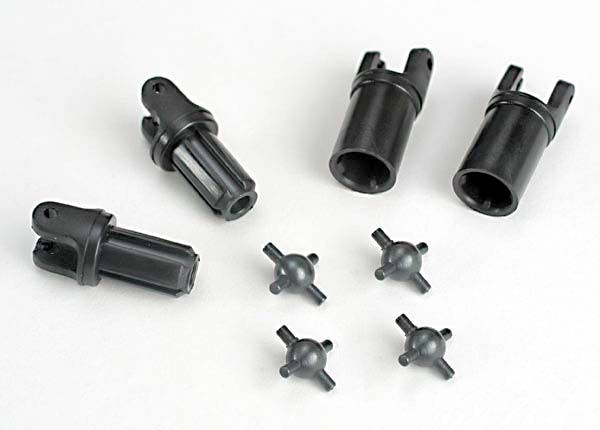 Driveshafts, telescopic (external-splined (2) & internal-splined (2))/ metal U-j