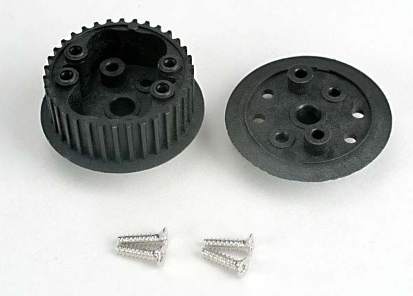 Differential  (34-groove)/ flanged side-cover & screws