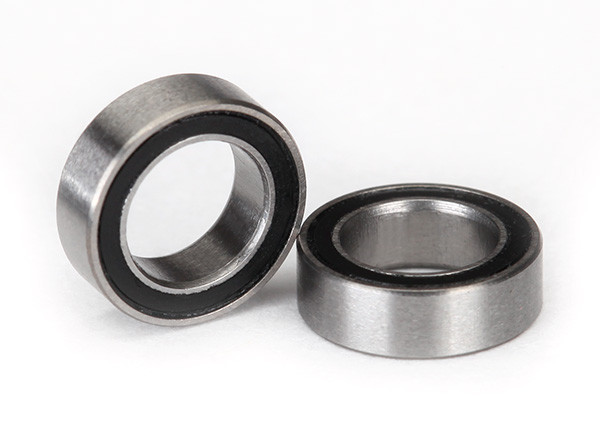 Ball bearings, black rubber sealed (5x8x2.5mm) (2)