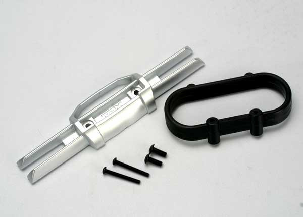 Bumper, rear/ bumper mount, rear/ 4x10mm BCS (2)/ 3x25mm BCS (2)