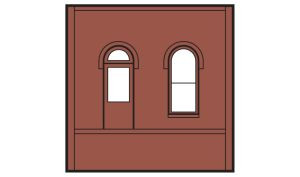 HO DPM Dock Level Wall Arched Entry