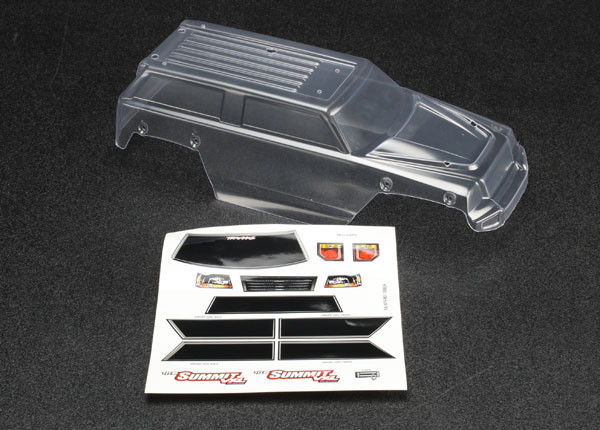 Body, 1/16 Summit (clear, requires painting)/ grille, lights decal sheet