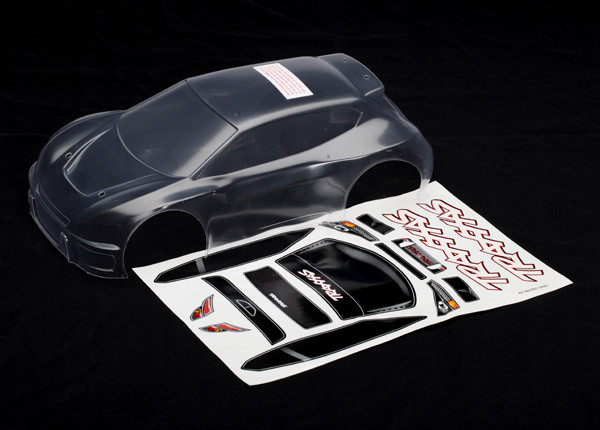 Body, Rally (clear, requires painting)/ grille and lights decal sheet