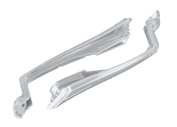 LED lens, front, clear (left & right)