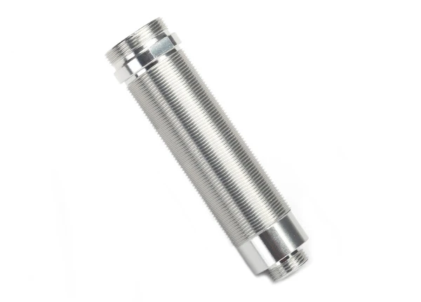 Body, GTR shock, 64mm, silver aluminum (front or rear, threaded)