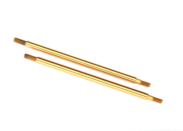 Shock shaft, 81mm (GTR) (rear) (TiN-coated) (2)